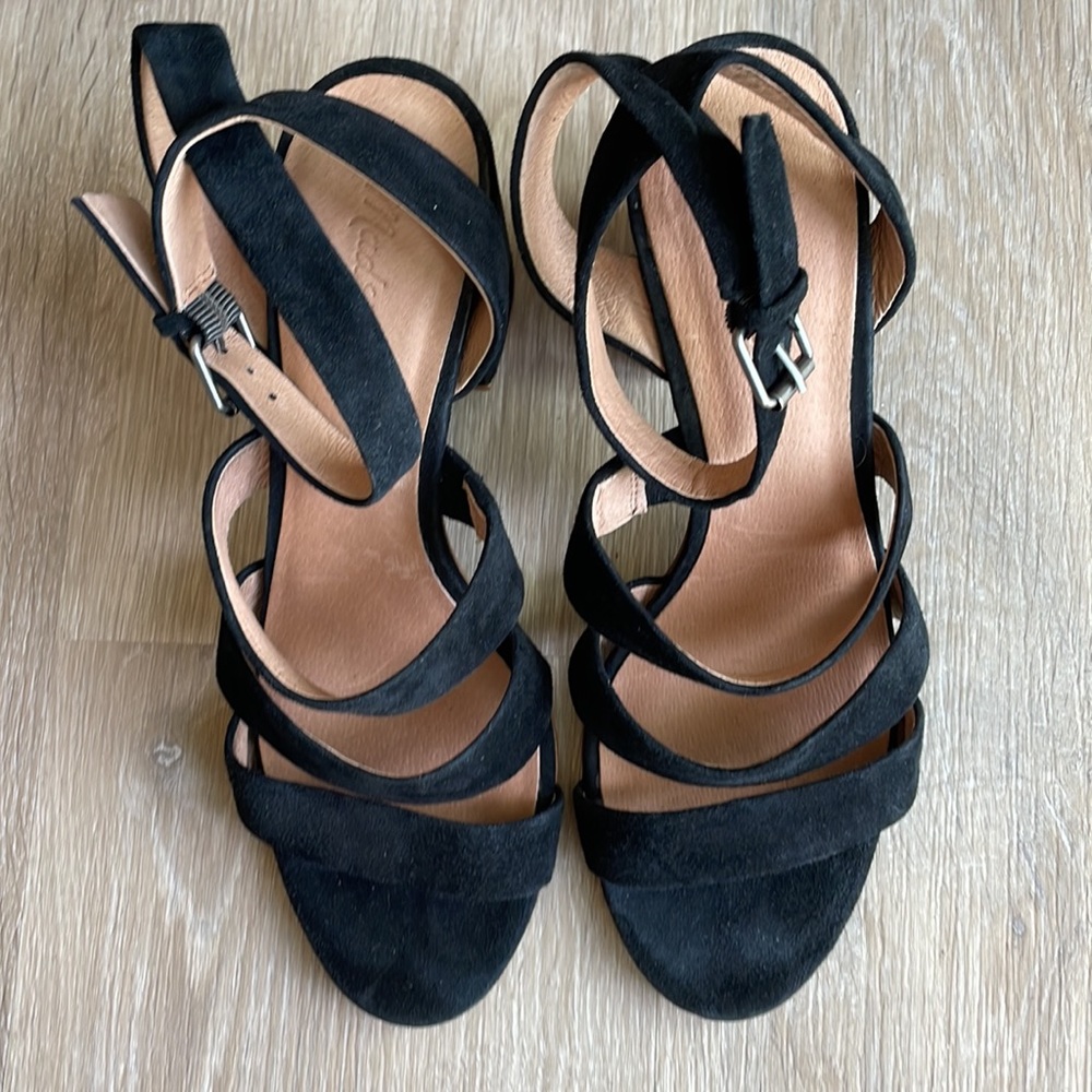 Madewell | The Maria Suede Strap Heel Sandals size 8 - Picture 5 of 9